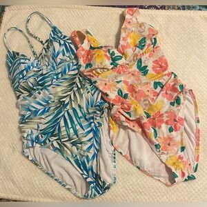 2 ladies one piece bathing suits. Both are women’s size large (12-14)